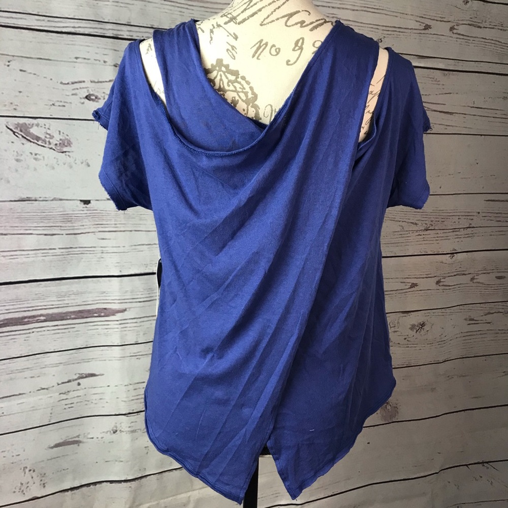 3/$38💄Free People twisted top purple blue Small